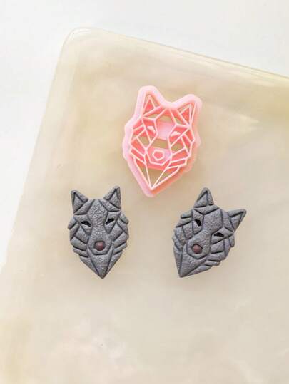 Polymer Clay Cutting Machine - Geometric Wildlife And Ornamental Butterfly Clay Cutting Mold For DIY Earring Jewelry Making, Mini Wolf, Bear, And Butterfly Clay Cutting Machine - Perfect Gift For DIY Earring Jewelry Enthusiasts