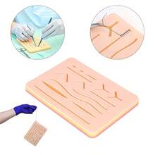 Suture Practice Skin Pad, Surgical Suture Practice Model Suitable For Various Wounds, Silicone Skin Model, Suture Practice Skin Pad Suitable For Suture Practice Of Various Wounds, Silicone Skin Model, Medical Student Training - Multicolor - View 1