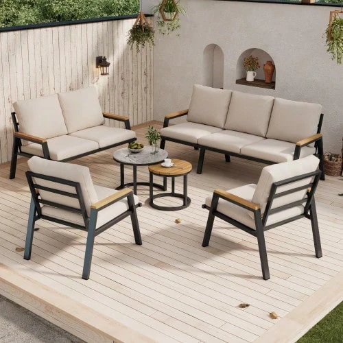 Patio Sofas - Grey - View 1