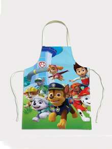 Paw Patrol 1pc Cartoon Pattern Apron, Suitable For Painting, Handicrafts, Cooking, Kitchen Protection - Multicolor - View 11