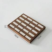 胡桃木黑色和米色戒指展示架，高端珠宝戒指展示架，珠宝店展示架，摄影道具 - 彩色 - 查看 18