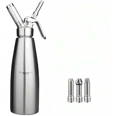 業務用/家庭用 Espooma 500ml サイズ選択可能 ガスカプセル付き フォームデザートツール 発泡ポリウレタンスプレー 分子気化対応 マスカメーカー ケーキデコレーション (500ml) [並行輸入品]