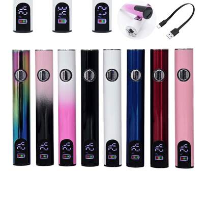 1pc Portable Smart Tool Soldering Iron, 510 Battery Pen, Adjustable Voltage, Digital Display Screen, USB-C Rechargeable 400mAh Battery, Electronic Repair Tool Soldering Iron, Suitable For Indoor And Outdoor DIY Projects, Industrial Electric Tools, Wireless Soldering Iron Battery, Without Soldering Tip