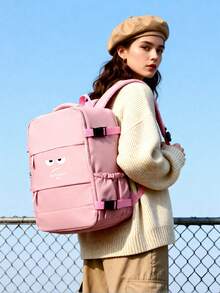 40*30*20cm Wizz Air Certified Travel Backpack, Large Capacity Multi-Function Cabin Bag With Separate Shoe Compartment And 180° Main Compartment, Suitable For Business And Daily Use, Unisex - Multicolor - View 2