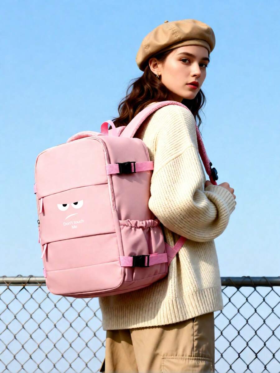 40*30*20cm Wizz Air Certified Travel Backpack, Large Capacity Multi-Function Cabin Bag With Separate Shoe Compartment And 180° Main Compartment, Suitable For Business And Daily Use, Unisex