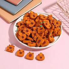 新款水豚造型橡皮擦，可爱卡通动物造型，创意设计；水豚HB铅笔（含替换笔芯），适合小学生使用，学校和办公用品，学校奖品，返校用品，学习必备品，圣诞礼物 - 彩色 - 查看 4