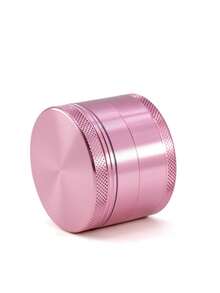 1个玫瑰粉色便携式金属研磨器，4层，可爱设计 - 粉色 - 查看 4