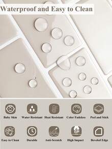 WoStick 6pcs Removable & Reusable 3D Self-Adhesive Tile Stickers, Suitable For Kitchen, Bathroom, Home Decor - Train Series - View 11