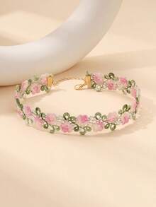 5pcs Fashionable Lace Heart-Shaped Decorative Necklace - Nhiều màu 2 - Xem 5