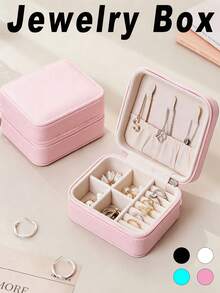 1 hộp đựng trang sức mini, hộp đựng trang sức di động, hộp sắp xếp trang sức đa chức năng, giá trưng bày trang sức, hộp đựng và sắp xếp, hộp đựng bông tai & dây chuyền, hộp đựng mỹ phẩm & nước hoa, quà tặng cho phụ nữ/gia đình, dịp lễ, sinh nhật, tốt nghiệp, năm mới, đồ dùng cần thiết khi đi du lịch, trang trí nhà cửa trong tháng Ramadan, trang trí đám cưới. - Nhiều màu - Xem 4