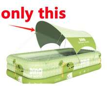 1 pieza Piscina inflable grande, diseño de monstruo lindo, adecuada para juegos acuáticos familiares en primavera, verano y otoño, fiesta de piscina en el patio, material de PVC duradero, plegable y portátil, regalo perfecto para el Día de la Madre, Pascua, temporada de bodas - 3 pisos - Ver 13