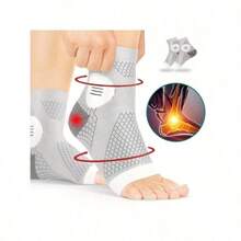 1 Pair High-Quality Ankle Compression Socks With Arch And Ankle Support, Open Toe Design, Suitable For Daily Wear And Outdoor Activities - Multicolor - View 10