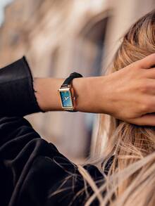 1pc Women's Retro Minimalist Quartz Wrist Watch, Suitable For Daily Wear - one-size - View 2