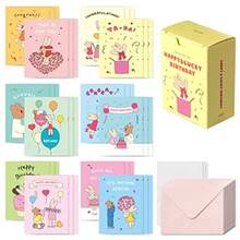 モノライク デイバイデー カード ハッピーアンドラッキー バースデー Day-by-day card Happy and Lucky Birthday カード - 36枚 封筒 36枚 ステッカー 36個セット - 写真の通り - チェックする 1