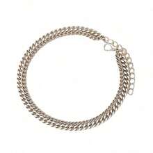 Minimalist Silver Anklet, Suitable For Beach, Vacation And Summer Outfits - Yellow Gold - View 5