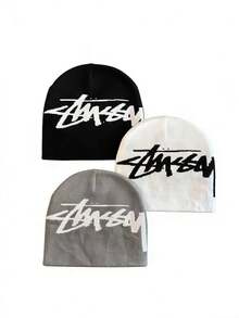 1 件/2 件 Y2K 图案无檐便帽，男女通用哥特式针织保暖休闲便帽，适合冬季户外，腈纶混纺，四季皆宜 - A - 查看 5