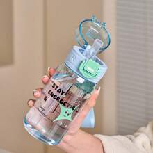 Children's Water Cup, Student Specialized Straw Cup, Large Capacity Cute Portable Plastic Cup - Multicolor - View 5