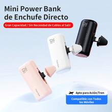 Batería Portátil del Tamaño de un Lápiz Labial - Mini Power Bank de 8000mAh - Cargador Portátil de Doble Conector - Listo para Usar - Compatible con Todas las Marcas de Teléfonos Inteligentes - Carcasa en Tonalidades Morandi - Refinada y Hermosa - Una Elección Perfecta para Regalos en Fiestas de Cumpleaños y Navidad. - Rosa - Ver 8