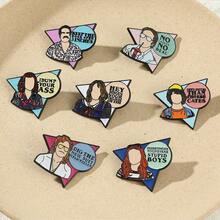 1pc Popular TV Series Membership Badge, Random Style, Great Gift For New Year, Valentine's Day, Easter - Multicolor - View 4