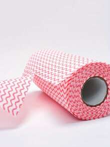 1Roll (50pcs) Reusable Disposable Kitchen Cleaning Cloth, Bathroom Cleaning Cloth, Tearable Cleaning Cloth, Disposable Kitchen And Bathroom Cleaning Towels, Polyester Non-Woven Fabric, Multi-Purpose Square Wet Wipes - Convenient And Effective Utensil And Surface Cleaning Cloth, Stove Cleaning Cloth, Suitable For Home, Kitchen, Dining Room, Bathroom, Room, Car Detail Cleaning, Cleaning Supplies, Cleaning Tools - Striped Cleaning Cloth - View 10