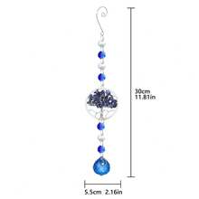 Solar Powered Wind Chime Pendant, Cross-Border Supply, Crystal Ball Pendant - A - View 7