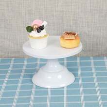 8/10/12 pulgadas Soporte de pastel de metal blanco, adecuado para decoración de bodas y fiestas de cumpleaños, suministros para decorar pasteles, decoración de mesa de postres, bandeja de pasteles, estante de pastelería, soporte de exhibición de postres de hierro blanco alto, se puede usar para bufé y descanso del té, decoración de mesa de boda - Multicolor - Ver 5