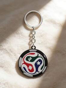 2026款足球钥匙扣，旋转式足球钥匙扣，足球钥匙圈，包包挂件，汽车钥匙扣，男女通用球迷收藏礼物，钥匙扣礼品 - 彩色 - 查看 3
