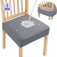 Bộ 6 vỏ bọc ghế chống thấm nước, chất liệu jacquard co giãn, có thể tháo rời và giặt được, thích hợp để trang trí nội thất phòng khách, phòng ăn, khách sạn, nhà bếp và phòng ngủ. - Nhiều màu - Xem 15