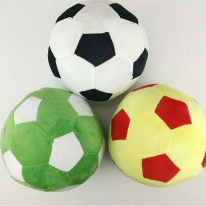 1 Stück Fußball Plüschspielzeug, realistisches Haustier Spielzeug Fußball, zufällige Farbe