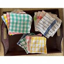 1/5/12pcs Space-Themed Waffle Weave Dish Towels - Quick-Dry Absorbent Polyester Cloths For Kitchen, Glass & Walls, Multi-Purpose Cleaning & Drying Rags With Vibrant Colors, Dish Drying Towels, Checkered Pattern Towel, Textured Kitchenware - 隨機顏色 - 查看 9