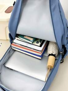 New Versatile Commuter Backpack, Highly Attractive Large Capacity Street Fashion Nylon Bag - Multicolor - View 4