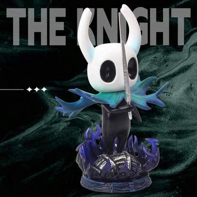 1个空洞骑士动漫手办，氛围装饰，适用于汽车、卧室，收藏级青少年手办，专业涂装工艺，书店橱窗展示，送给朋友、情侣、家人的最佳礼物，圣诞节、节日、万圣节的理想之选