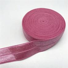 2 tamaños, 1 pulgada (25mm) Cinta elástica de satén plegable, Cinta de satén de spandex para el cabello, Accesorios para el cabello con encaje - Elige colores - Ver 26