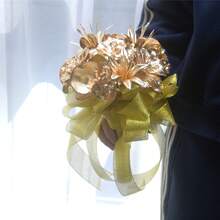 1 Bouquet Bohemian Style Bridal Bouquet, Suitable For Wedding Photography, Bridal Shower And Valentine's Day Gift - Multicolor - View 6