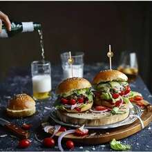 [200pcs/100pcs/50pcs/20pcs/10pcs] Disposable Wooden Bamboo Skewers, Suitable For Kitchen, Restaurant, Fruit Salad, Wedding, Party, Round Bead Design, Available In Gold/Pink/White - Gold - View 4