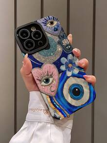 1 chiếc ốp lưng điện thoại thời trang phong cách Boho họa tiết mắt quỷ sọc dọc, chất liệu giả da chống trầy xước, mềm mại, thích hợp làm quà tặng sinh nhật/ngày lễ cho bạn bè, gia đình, người yêu. Phù hợp với các dòng điện thoại 17/17 Air/17 Pro/17 Pro Max, 16/16 Plus/16 Pro/16 Pro Max, 15/15 Plus/15 Pro. - Nhiều màu - Xem 3