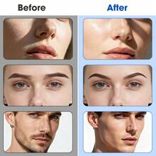 Women's Rechargeable Facial Hair Removal Razor With Light, Includes 6 Replacement Blades, Face Peeling, 3 Speed Settings, Eyebrow Trimmer - White - View 9