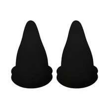 10pcs Disposable Non-Woven Breast Petals, Black Gourd Shaped Non-Woven Bust Pads | Strapless, Self-Adhesive, Skin-Friendly, Invisible, Comfortable, Anti-Sagging, Anti-Bulge - 10 Black Gourd-shaped Pieces - View 11