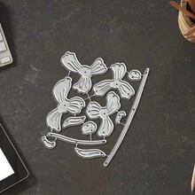 Creative Flower Dies, DIY Scrapbooking Album And Embossing Stencil, Greeting Card Making Tool, Card Paper Cutting Crafts ,Gift Card Making Template Die Cuts. - Silver - View 8