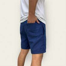 Kit 3 Bermuda Cargo Linen Premium Shorts Mauricinho Men's Casual Basic Comfortable - Navy Blue - View 3