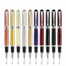 1pc X750 Iridium Fountain Pen, Metal Ballpoint Pen For Business Office Writing & Calligraphy Practice - Yellow - View 4