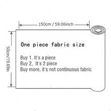 1pc Velvet Panda Animal Pattern Plain Plain Shimmering Ice Flower Wrinkled Organza100% Polyester Fabric | 59.05x19.68 Inch - Black Panda, Tulle Mesh With 3D Panda Pattern | DIY Bows, Party Capes & Photo Backdrops - Default - View 5