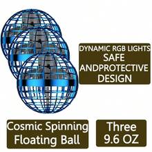 Toys For 6-12+ Year Old Boys & Girls –  AI Flying Orb Ball With Boomerang Hover & Cosmic Globe – Galactic For Indoor/Outdoor Play – Blue - 寶藍色3 - 查看 1