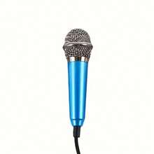 1pc Mini Stereo Studio Condenser Microphone, Aluminum Alloy Material, No Battery Required, Portable & Compact, High-Quality Audio, Noise Cancelling, Multi-Purpose, Fashionable Appearance, Plug & Play, Suitable For Voice Recording, Interview, Karaoke, Gaming, Video Conference, Live Streaming, Compatible With Smartphone, Computer, Laptop, Tablet - No Battery Needed - Multicolor - View 9