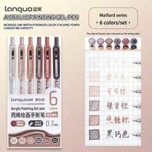 6/36/54/72/90 Colors Retractable Acrylic Paint Pen Set - Gel Pens (0.7mm), Acrylic Paint Markers, Ballpoint Pens, Liners, Highlighters, Suitable For Vibrant Color Writing And Sketching, Smooth Writing, Applicable For Painting, Marking, Student Notes, Handbook Making, Office Use - Multicolor - View 23