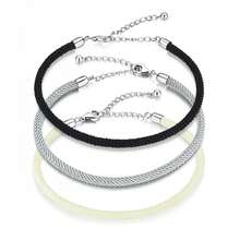 BAMOER 925 Pure Silver Red Lucky Bracelet, Original Base Model European Women's Adjustable Design (16-21cm) - Perfect For Girl's Birthday Gifts & Daily Wear Women's Jewelry - Multicolor - View 6