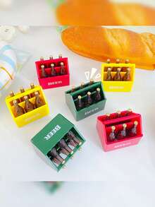 卡通啤酒瓶起子，创意磁性冰箱贴，3D立体酒盒瓶起子，瓶盖起子，开瓶器，开瓶器，开瓶器 - 多色 - 查看 5