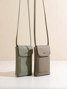 Women's Handbags Soft Pu Leather Shoulder Bags Adjustable Strap Large Capacity Crossbody Bags For Women Ladies Phone Purse Flap - Multicolor - View 1