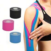 2.5cm*5m Colorful Pre-Wrapped Foam Tape And Sports Bandage, Suitable For Ankle, Wrist, Hand And Knee - Multicolor - View 6