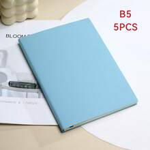 5本彩色PU皮笔记本，便携式笔记本，适用于学校、办公室、旅行和创意素描 - 橫線本 - 查看 12